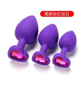 SM Adult Sex Toys XY-34 Hartvormige siliconen anale plug Backcourt expansie <span class=keywords><strong>vagina</strong></span> haar <span class=keywords><strong>China</strong></span> - Product Image 3