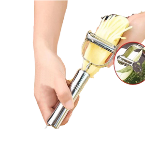 Offre Spéciale : Éplucheur Manuel Multifonctionnel en Acier Inoxydable pour Pommes de <span class=keywords><strong>Terre</strong></span>, Pommes et Concombres – Ustensile de Cuisine Domestique Facile à Utiliser pour Éplucher et Trancher les Fruits - Product Image 1