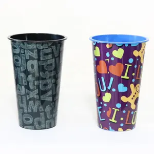 पार्टी के लिए निजीकृत बच्चों के प्लास्टिक कप कस्टम मुद्रित 3डी लेंटिकुलर कप