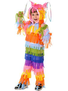 <span class=keywords><strong>Costume</strong></span> de Piñata multicolore pour enfants, tenue amusante de carnaval mexicain pour Halloween et les fêtes d'anniversaire - Product Image 5