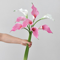 Prix d'usine, grande taille, fleurs artificielles Calla Lily en EVA, effet réaliste, Calla Lily pour décoration de centre de table