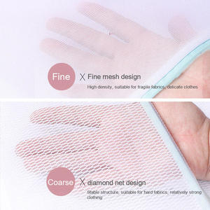 Bán buôn giá rẻ lớn lưới túi giặt cho quần áo với dây kéo biểu tượng tùy chỉnh Polyester vuông Giặt <span class=keywords><strong>Net</strong></span> túi giặt rửa Túi - Product Image 4