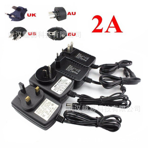 Us Uk Standard Ac100 240V To Dc12V <b>Power</b> Adapter 2A Output With 2M <b>Cable</b> For Electronics Devices - Product Image 3