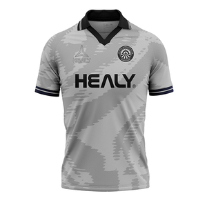 Custom football team uniform patchwork style men's polo shirt with a slim-cut collar and the design of the football team jersey