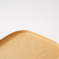 Boîte à emporter rectangulaire en papier kraft personnalisée pour pizza, sandwich, salade, pâtes, viande grillée, nourriture pour animaux, restaurant