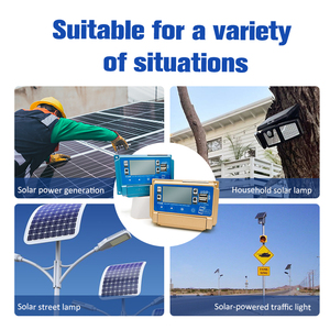 Với màu xanh răng năng lượng mặt trời sạc điều khiển 0V bắt đầu tự động công nhận 12v24v36v48v60v LCD hiển thị điện áp hiện tại thế hệ - Product Image 6