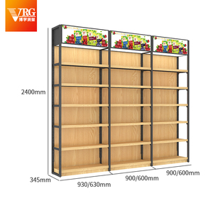 Tùy chỉnh hiện đại ánh sáng-duty gỗ Kệ thép rack hiển thị cho siêu thị cho hiện đại siêu thị hiển thị - Product Image 2