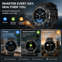 Montre connectée pour homme SENBONO MAX18, écran HD de 1,43 pouce, modes sportifs multiples, surveillance du sommeil, réponse aux appels, montre connectée étanche