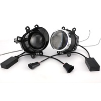 Phare universel de voiture à lentille de 3 pouces feux de croisement 40W phare antibrouillard tri colour Bi Led Projector Lens 3.0 Headlights