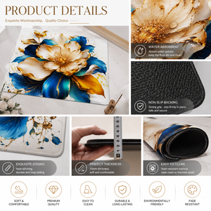 Tappeto e Moquette di Lusso in Poliestere a Pelo Corto con Stampa Floreale, Realizzati a Macchina, Moderni per Corridoio e Soggiorno - Product Image 5