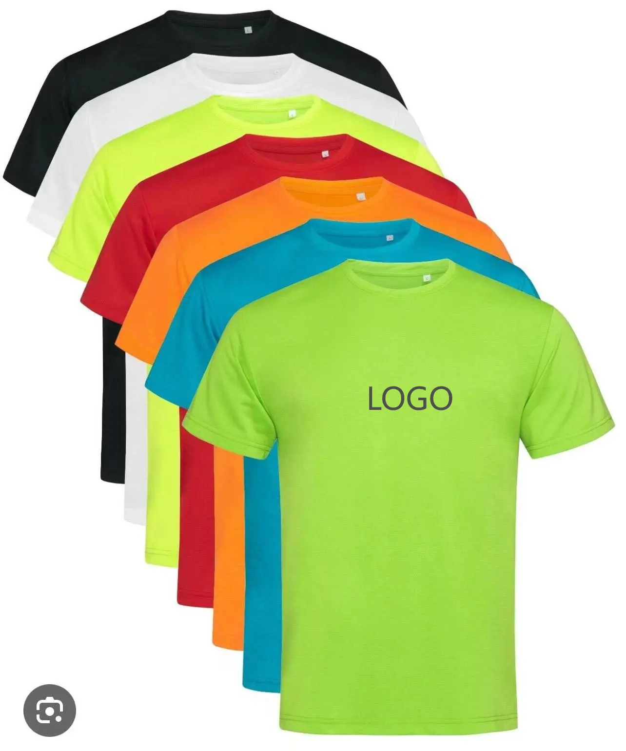 Groothandel Custom Logo Blanco T-Shirts In Bulk Mannen Custom T-Shirt Unisex 100% Polyester Workout Sport Sneldrogende Mannen T-Shirts