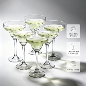 Ensemble de verres à <span class=keywords><strong>coupe</strong></span> en cristal sans plomb, personnalisables OEM/ODM avec logo, pour hôtels, restaurants, mariages, vente en gros, grande capacité, style vintage - Product Image 2