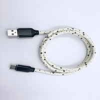 Câble de données Togudu T-155 USB-A vers USB-C Type-C 480 Mbps 1m/1,8m/3m en nylon luminescent pour téléphone portable