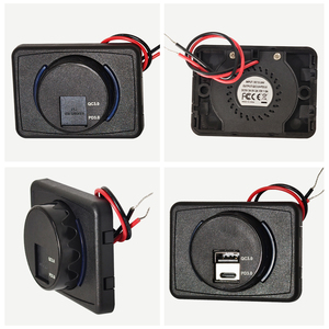 Prise USB 24V <span class=keywords><strong>pour</strong></span> montage en surface sur siège de bus, chargeur USB et USB-C 24V <span class=keywords><strong>pour</strong></span> siège de <span class=keywords><strong>camping</strong></span>-<span class=keywords><strong>car</strong></span>, chargeur USB <span class=keywords><strong>pour</strong></span> autocar, prise de charge USB Type-C QC3.0 PD3.0 - Product Image 2