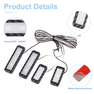 Luce Decorativa per Maniglia Auto Lampada LED Luci Ambientali per Vano Portaoggetti Universale Accessori Interni Auto <span class=keywords><strong>Gadget</strong></span> DC 12V - Product Image 2