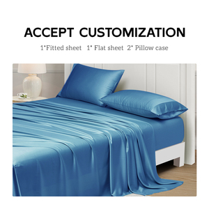 Luxury Oeko-tex Organic Bamboo 300tc Bed Sheet Set Eco-Friendly Bamboo Bedding &amp; <strong>Bedsheet</strong> Collection - Product Image 5