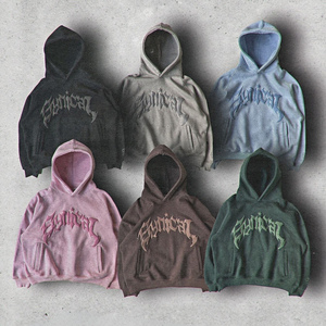 Sudaderas con Capucha Personalizadas con Logotipo para Hombre, Ropa Urbana de Alta Calidad, Hombros Caídos, Felpa Gruesa, Sudaderas Deportivas para Hombre - Product Image 1