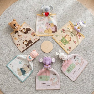 Doudou en crochet pour bébé, couverture de sécurité en forme d'animal, serviette apaisante pour nouveau-né, jouet réconfortant en coton doux, idé<span class=keywords><strong>al</strong></span> pour cadeau de naissance - Product Image 3