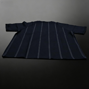 T-shirt personnalisé pour homme, style streetwear, noir et blanc, rayé, avec strass, surdimensionné, décontracté, manches courtes - Product Image 4