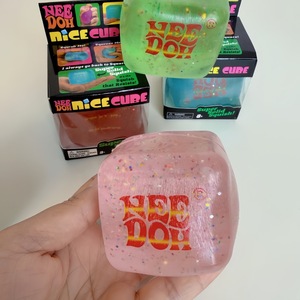 Hot Maltose Cute Glow Cube Needoh Squishy Toys Sensory Ice Cube Squeeze Square Decompression <b>Vent</b> Toys - Product Image 5
