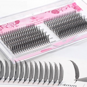 Extensions de cils veganes noires mates en gros, volume 0.03 0.05 0.07 0.15, plateaux de cils en cachemire pour greffe de cils - Product Image 2