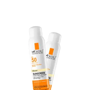 Mokeru easily whitening sunscreen resists sun damage spf 50 UVA protection sunscreen spray not greasy body sunblock spray