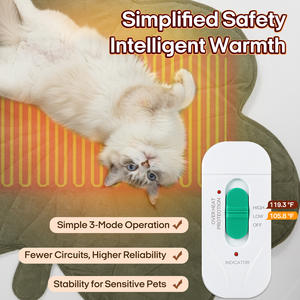 Tapis chauffant pour animaux de compagnie en forme de feuille en gros nouveau coussin d'hiver pour chats chiens vente chaude personnalisée - Product Image 3