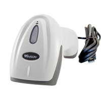 Escáner de Código QR Portátil, Lector de Códigos de Barras 1D 2D USB Láser CMOS, Escáner con Cable para Sistemas POS