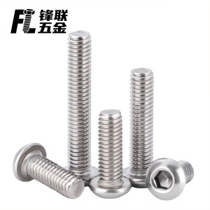 Tornillos de Cabeza Semiesférica Hexagonal de Acero Inoxidable Fenglian 201, M5 M6 M8 ISO7380 Grado A, para Equipamiento Deportivo - Product Image 2