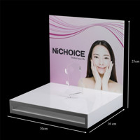 Outil de beauté de comptoir en acrylique personnalisé Masseur facial AD Rack Cosmétique Laser Instrument de beauté Présentoir