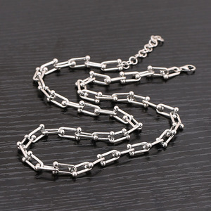 925 Sterling Silver Necklace for Men and Women Simple Fashion Square Chain Bali Byzantine Chain Necklace