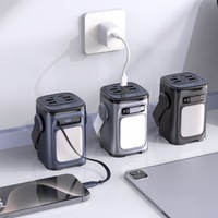 Batterie externe portable multifonction ultra-puissante en plastique pour l'extérieur, capacité 30 000 Ah, câbles intégrés, magnétique