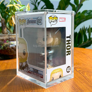 TCG Custom Clear Acrylic Funko Pop Figures Marvel One Piece Originales Anime Protector Display Estuche rígido con imán fuerte - Product Image 2