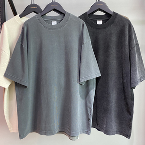 DiFan Custom Logo Organic Cotton Wear 260GSM Plus Size 3D Puff Embossed Pour Hommes Drop Shoulder Thick <strong>Men</strong> <strong>Clothes</strong> - Product Image 4
