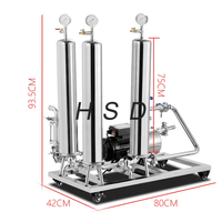Machine de filtration de liquides pour les grandes et petites entreprises – Filtres à vin pour éliminer la amertume et filtrer le vin de raisin jaune et le vin de riz vieilli
