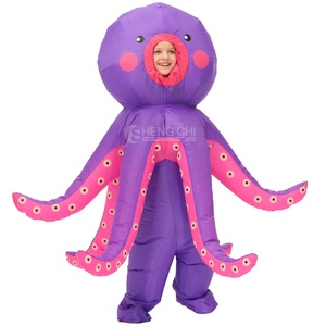 <span class=keywords><strong>Disfraz</strong></span> de Mascota Inflable de <span class=keywords><strong>Pulpo</strong></span> de Alta Calidad, Animal Marino de Dibujos Animados, para Halloween, Cosplay, Adultos y Niños - Product Image 1