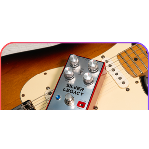 Silver Legacy Pedal ODS Smooth Overdrive SSS Reichhaltiger Granulierter Klang Dumble-ähnlicher Metall 6-Saiten Einzelpickup Matt-Finish - Product Image 3