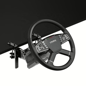 Volante para Camión MOZA TSW de 400 mm, Marco de Aluminio, 14 Botones, 10 LED RGB para Simulador de Camiones en <span class=keywords><strong>PC</strong></span>, Disponible en Stock - Product Image 2