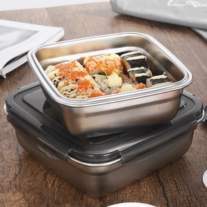 Crisper Keep Fresh Stainless Steel 304 <strong>Storage</strong> Box with Silicone Seal Stackable Organizing <strong>Boxes</strong> Food <strong>Fridge</strong> Organizer - Product Image 2