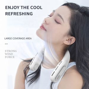 พัดลมคล้องคอแบบพกพาไร้ใบพัด รุ่นใหม่ปี 2024 ชาร์จไฟได้ - Product Image 5