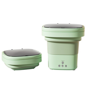 Machine à laver mini automatique portable pliable en plastique à lumière bleue pour sous-vêtements, chaussettes et vêtements de bébé – Meilleure vente - Product Image 1