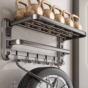 Porte-serviettes mural pliable à ventouse Chef Jun, 4 barres, rangement pour salle de bain, barre porte-serviettes pour douche, sans perçage - Product Image 2