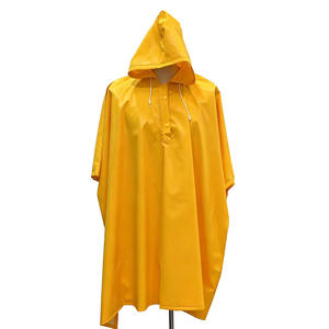 Impermeable de PVC de Doble Capa con Capucha y Costuras Soldadas para Adultos, Poncho de Seguridad, Venta al Por Mayor - Product Image 5