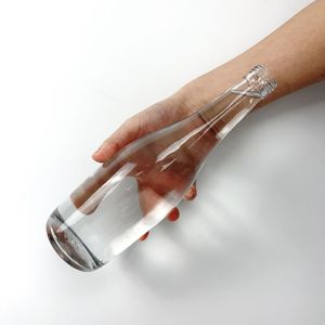 Cổ Dài Chai Nước Ép Thủy Tinh Hot Bán Tái Sử Dụng Vòng Màu Trong Suốt Bia Vodka Cà Phê Chai Nước Ép - Product Image 3