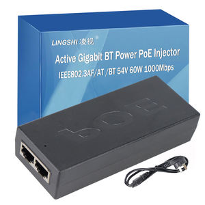 Adaptateur d'injecteur Gigabit <span class=keywords><strong>PoE</strong></span> ++ Adaptateur d'alimentation <span class=keywords><strong>PoE</strong></span> 60W 1000Mbps Data in <span class=keywords><strong>PoE</strong></span> Out Injector Extender for Camera and Router - Product Image 2