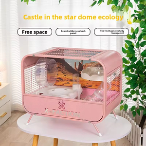 60 Basic <strong>Cage</strong> Button Closure Durable Acrylic Plastic Construction Large Indoor Bear Iron <strong>Hamster</strong> <strong>Cage</strong> Set Small Animals - Product Image 3