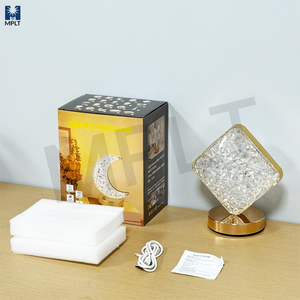 Có Thể Sạc Lại Vuông Bảng Đèn Pha Lê Hiện Đại Không Dây LED Không Dây Bắc Âu Nhà Hàng Bàn Ánh Sáng Ban Đêm Xách Tay Trang Trí Nội Thất - Product Image 2