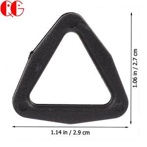 Botón deslizante triangular de plástico rectangular para ropa, cinta de cuero para ropa, botón Tri Glide, hebilla de cinturón de ajuste de gancho a presión - Product Image 2