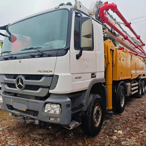 Camion pompe à béton diesel Zoomlion 60m neuf/d'occasion de marque chinoise de premier plan, 4 essieux Benz, à Shanghai - Product Image 1
