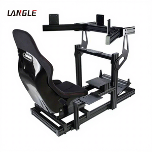 Simulateur de course Cockpit Support de roue de simulation de voiture en métal Plateforme de course Sim personnalisable pour les joueurs Simagic Moza <span class=keywords><strong>Fanatec</strong></span> Simucube - Product Image 1